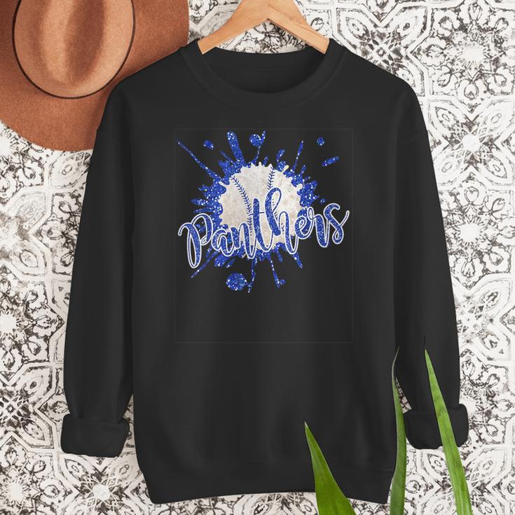 School Spirit Panthers Panther Pride Baseball Mom For Women Women Crewneck Sweatshirt School Spirit Panthers Panther Pride Baseball Mom For Women Women Crewneck Sweatshirt