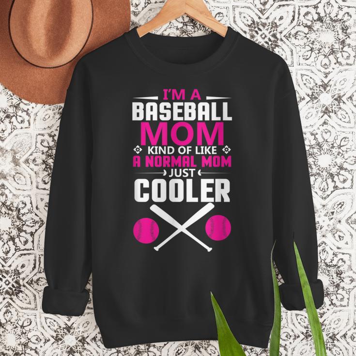 Self Expression Cool Baseball Mom Positive Thinking Women Crewneck Sweatshirt Self Expression Cool Baseball Mom Positive Thinking Women Crewneck Sweatshirt