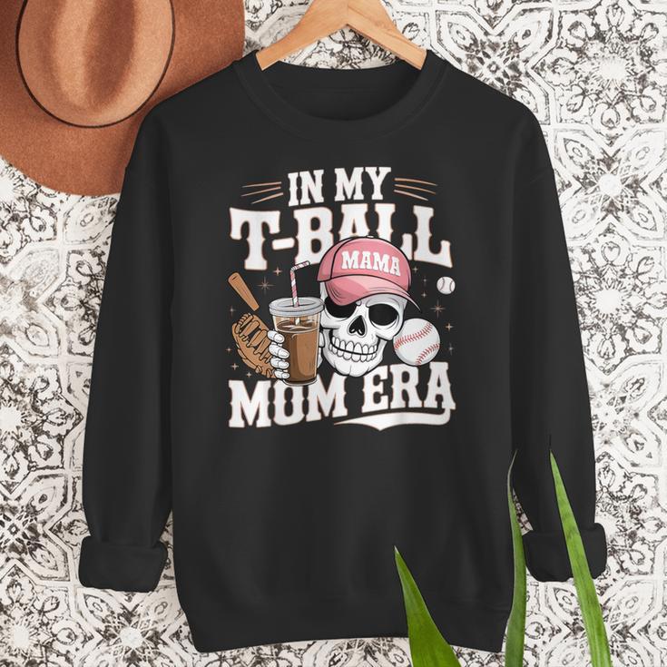 In My T-Ball Mom Era Baseball Mom Skull Coffee Vintage Women Crewneck Sweatshirt In My T-Ball Mom Era Baseball Mom Skull Coffee Vintage Women Crewneck Sweatshirt