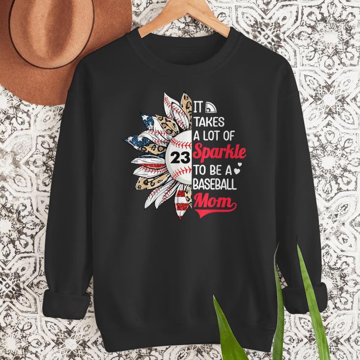 It Takes A Lot Of Sparkle To Be A Baseball Mom Women Crewneck Sweatshirt It Takes A Lot Of Sparkle To Be A Baseball Mom Women Crewneck Sweatshirt