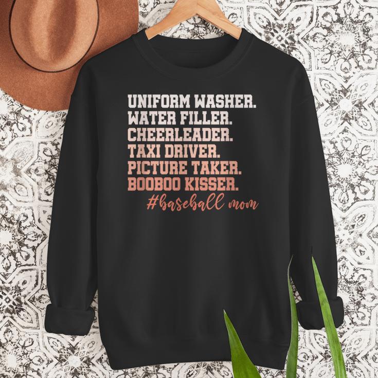 Uniform Washer Water Filler Cheerleader Baseball Mom Women Crewneck Sweatshirt