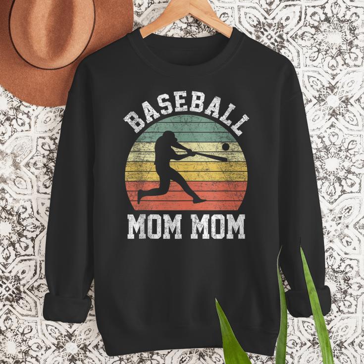 Vintage Baseball Mom Mom Baseball Lover Women Crewneck Sweatshirt Vintage Baseball Mom Mom Baseball Lover Women Crewneck Sweatshirt