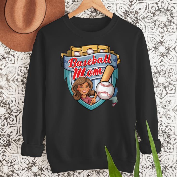 Womens Baseball Mom Mama Mother's In My Baseball Mom Era Women Crewneck Sweatshirt Womens Baseball Mom Mama Mother's In My Baseball Mom Era Women Crewneck Sweatshirt