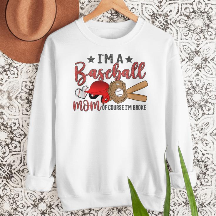 Ball Mom I'm A Baseball Mom Baseball Mom Women Crewneck Sweatshirt Ball Mom I'm A Baseball Mom Baseball Mom Women Crewneck Sweatshirt
