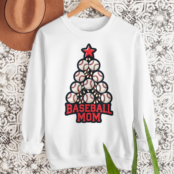 Baseball Christmas Tree Proud Baseball Mom Tee Women Crewneck Sweatshirt Baseball Christmas Tree Proud Baseball Mom Tee Women Crewneck Sweatshirt