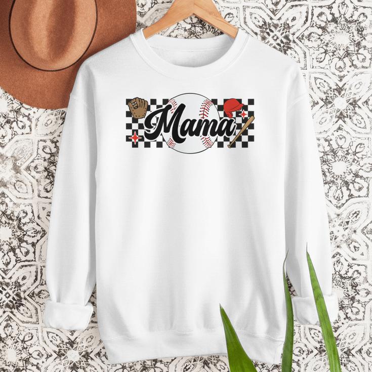 Baseball Mama Game Day Vibes Women Baseball Mom Women Crewneck Sweatshirt