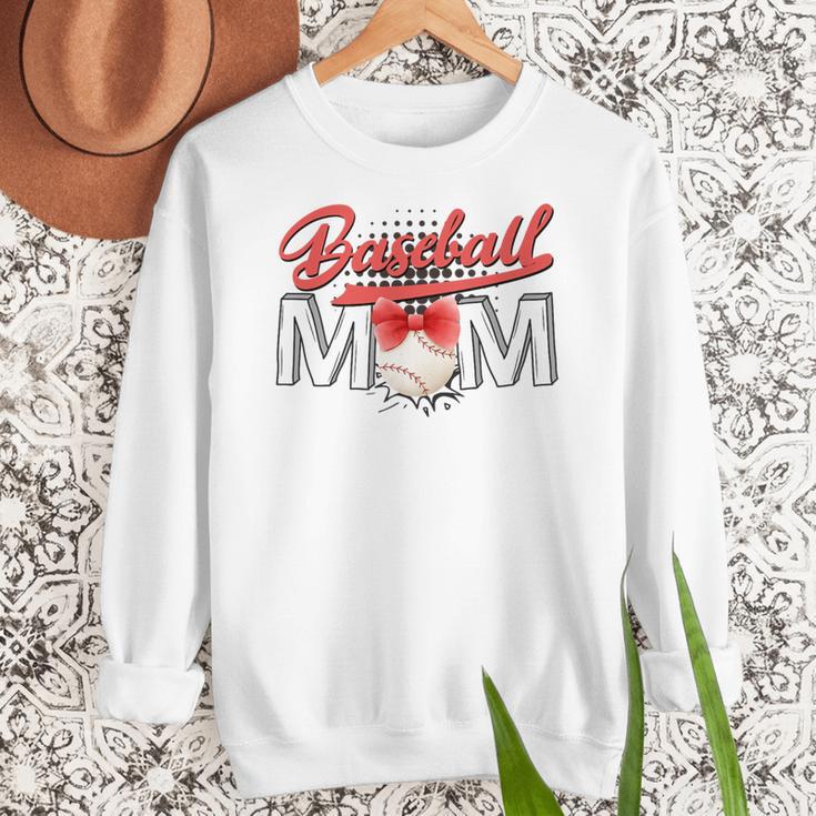 Baseball Mom Coquette Pink Bow Baseball Mama Premium Women Crewneck Sweatshirt Baseball Mom Coquette Pink Bow Baseball Mama Premium Women Crewneck Sweatshirt