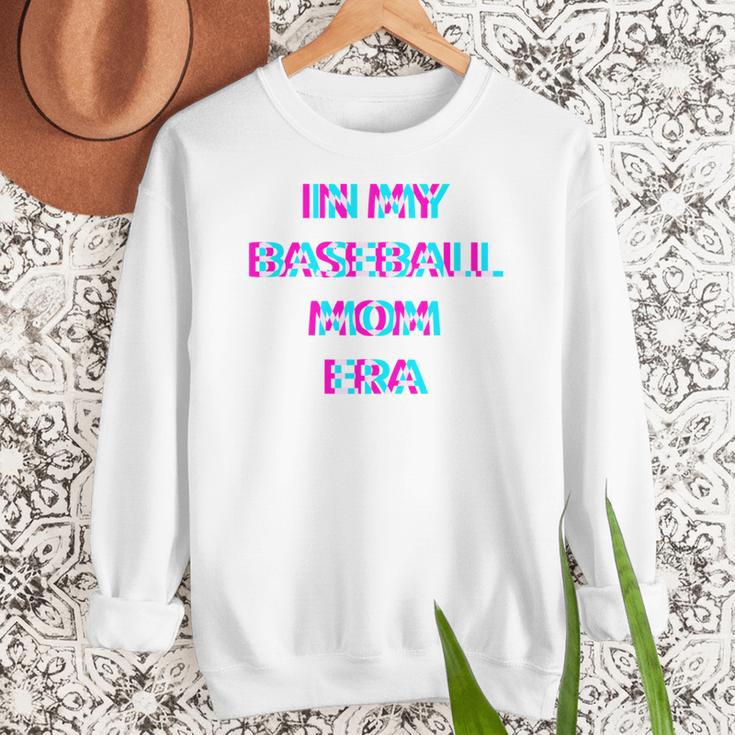 In My Baseball Mom Era 80s Retro Style Women Crewneck Sweatshirt In My Baseball Mom Era 80s Retro Style Women Crewneck Sweatshirt