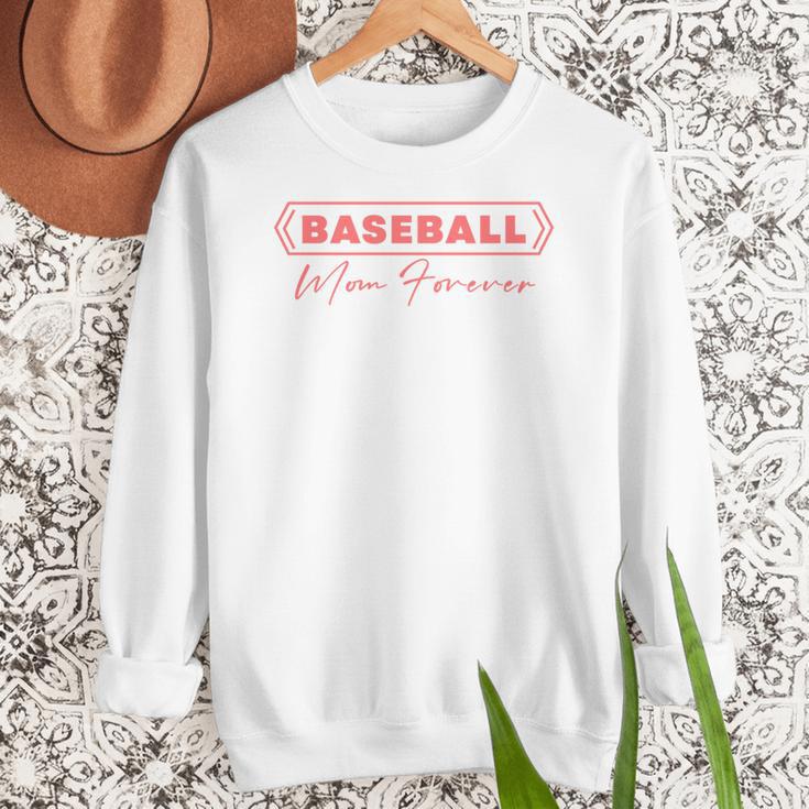 Baseball Mom Forever Baseball Mom Women Crewneck Sweatshirt