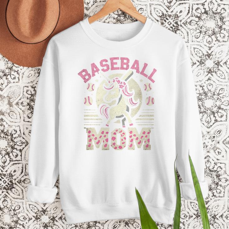 Baseball Mom Mama Mother's Dog In My Baseball Mom Era Women Crewneck Sweatshirt