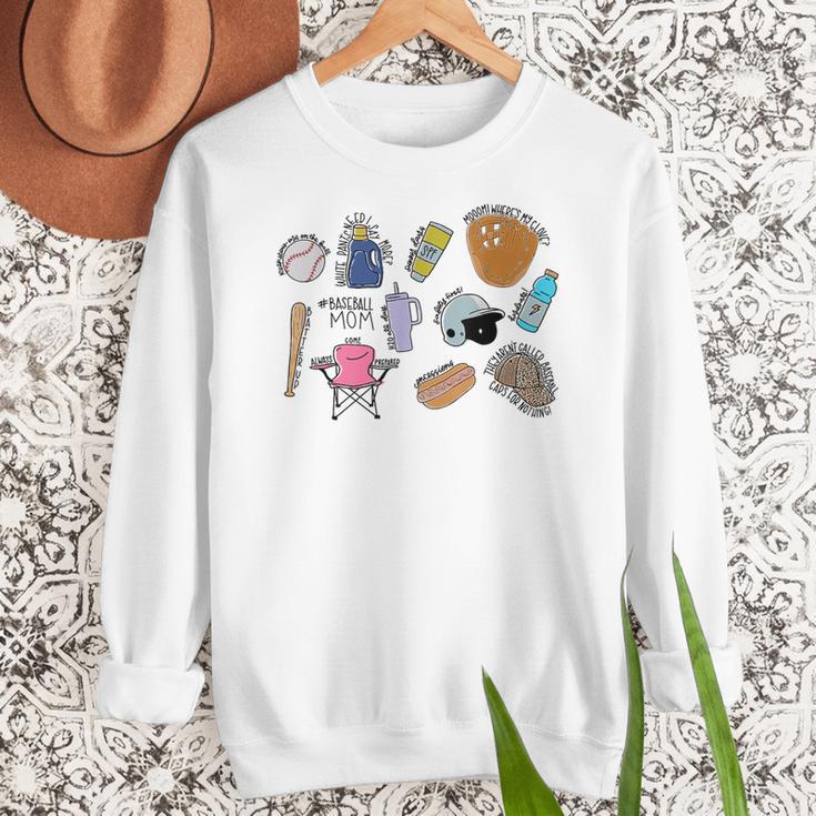 Baseball Mom Baseball Mama Women Crewneck Sweatshirt Baseball Mom Baseball Mama Women Crewneck Sweatshirt