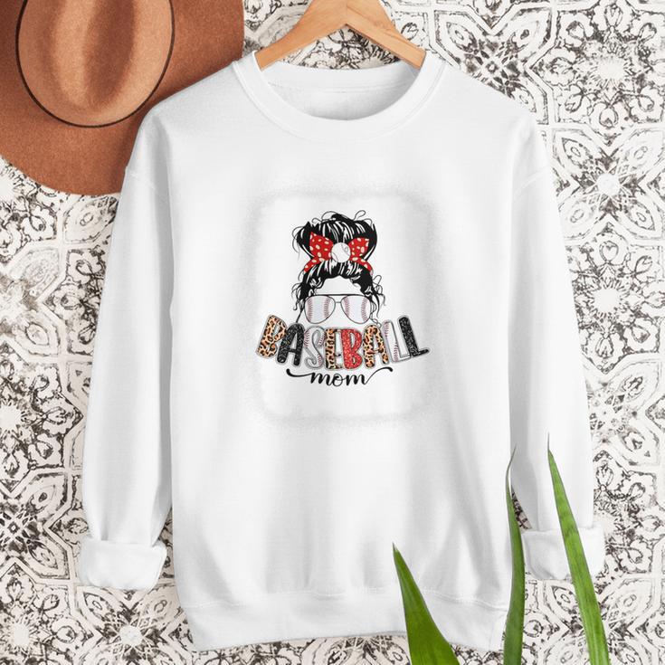 Baseball Mom Messy Bun Mommy Baseball Player Premium Women Crewneck Sweatshirt Baseball Mom Messy Bun Mommy Baseball Player Premium Women Crewneck Sweatshirt