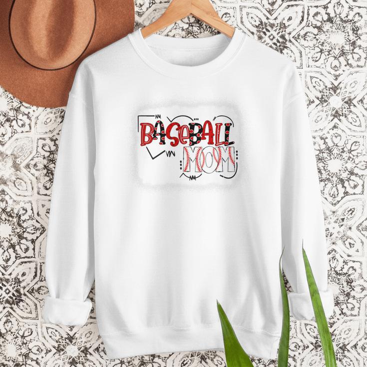 Baseball Mom Mommy Baseball Player Premium Women Crewneck Sweatshirt
