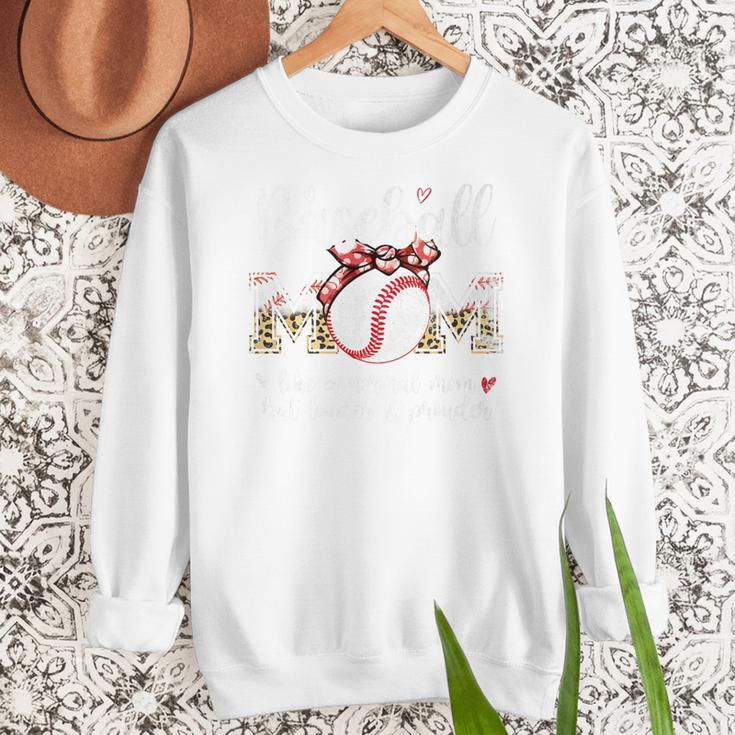 Baseball Mom Like A Normal Mom But Louder & Prouder Women Premium Women Crewneck Sweatshirt