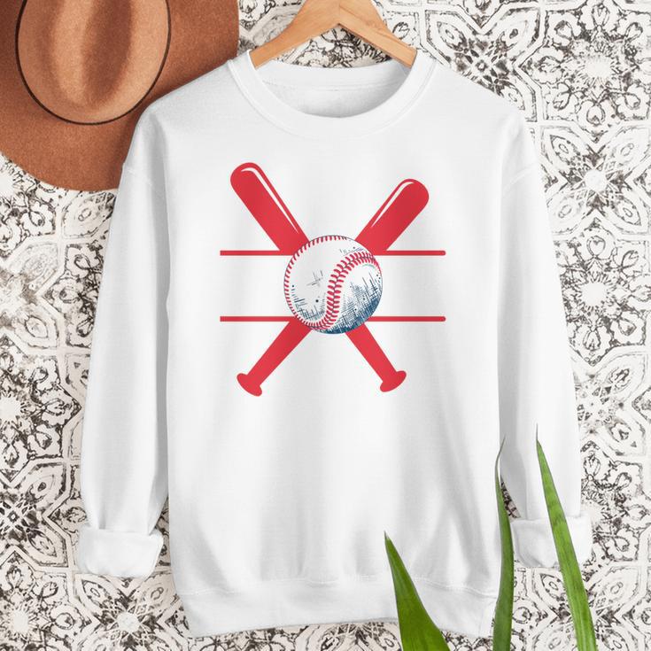 Baseball Mom Red Women Crewneck Sweatshirt Baseball Mom Red Women Crewneck Sweatshirt