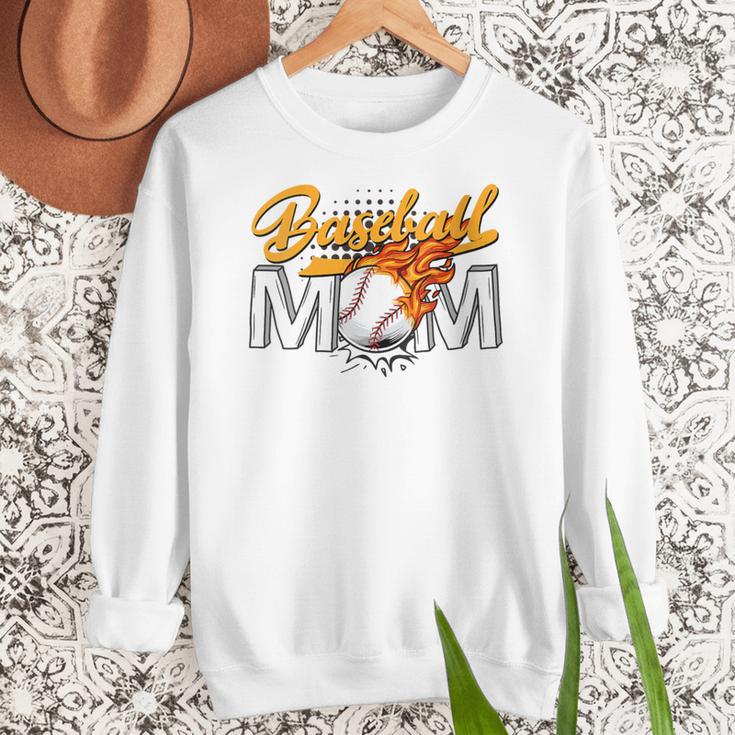 Baseball Mom Sports Graphic Novelty Women Crewneck Sweatshirt Baseball Mom Sports Graphic Novelty Women Crewneck Sweatshirt