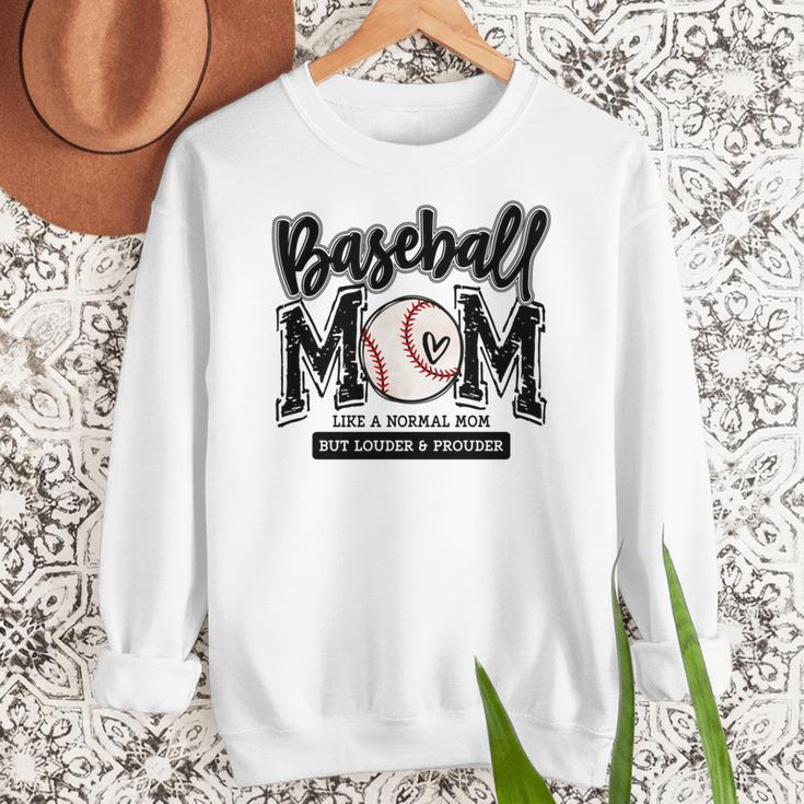 Baseball Mom Varsity Baseball Mama Cute Mother's Day Women Crewneck Sweatshirt Baseball Mom Varsity Baseball Mama Cute Mother's Day Women Crewneck Sweatshirt