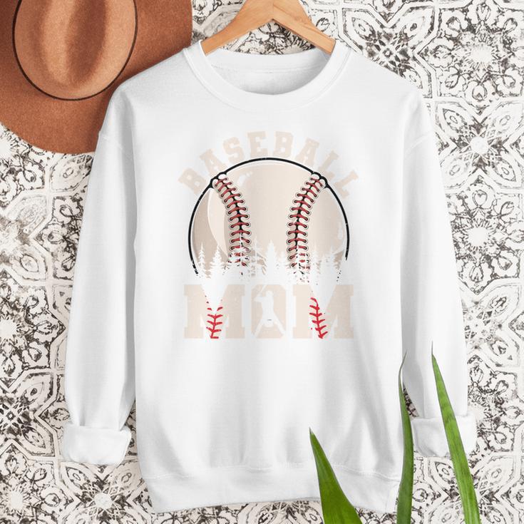 Baseball Mom Vintage Baseball Ball Mama Women Crewneck Sweatshirt Baseball Mom Vintage Baseball Ball Mama Women Crewneck Sweatshirt