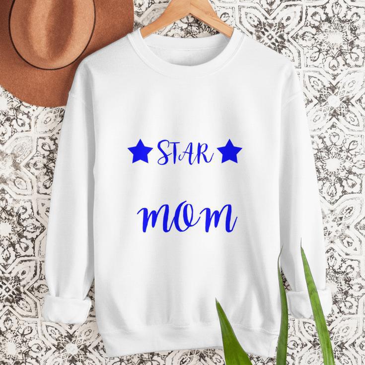 BASEBALL STAR MOM Sporty Design For Proud Baseball Moms Women Crewneck Sweatshirt