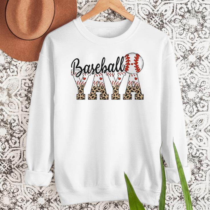 Baseball Yaya Women BallPark Yaya Baseball Mom Mother's Day Women Crewneck Sweatshirt Baseball Yaya Women BallPark Yaya Baseball Mom Mother's Day Women Crewneck Sweatshirt