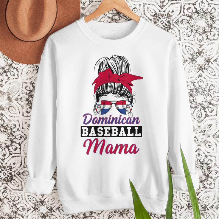 Dominican Baseball Mama Quote For a Dominican Baseball Mom Women Crewneck Sweatshirt Dominican Baseball Mama Quote For a Dominican Baseball Mom Women Crewneck Sweatshirt