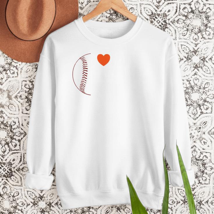I Heart Hot Baseball Moms Women Crewneck Sweatshirt I Heart Hot Baseball Moms Women Crewneck Sweatshirt