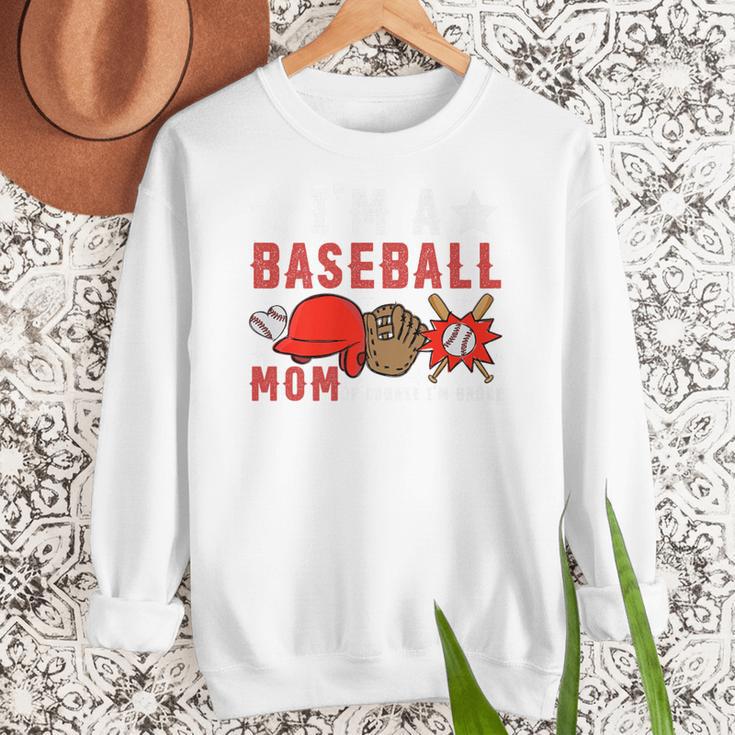 I'm A Baseball Mom Of Course I'm Broke Premium Women Crewneck Sweatshirt I'm A Baseball Mom Of Course I'm Broke Premium Women Crewneck Sweatshirt