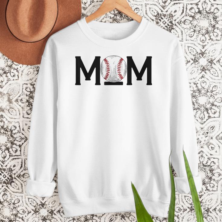 Loud & Proud Baseball Mom Softball Mother Women Mommy Women Crewneck Sweatshirt