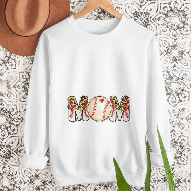 Loud And Proud Baseball Mom Messy Bun 2024 Premium Women Crewneck Sweatshirt Loud And Proud Baseball Mom Messy Bun 2024 Premium Women Crewneck Sweatshirt