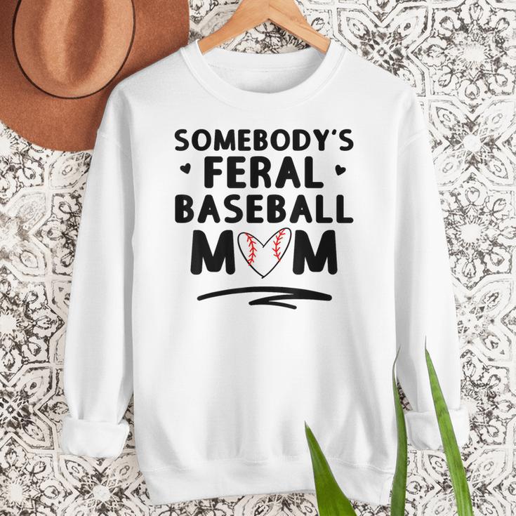 Loudmouth Baseball Mama ShirtSomebody's Feral Baseball Mom Women Crewneck Sweatshirt Loudmouth Baseball Mama ShirtSomebody's Feral Baseball Mom Women Crewneck Sweatshirt
