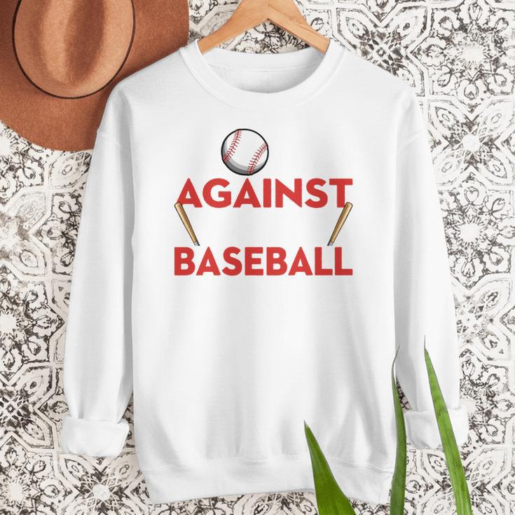 Mom Against Baseball Pants Shirt Baseball Mom Women Crewneck Sweatshirt Mom Against Baseball Pants Shirt Baseball Mom Women Crewneck Sweatshirt