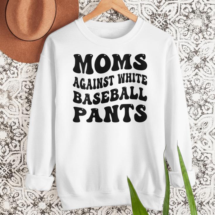 Moms Against Baseball Pants Baseball Mom Cool Women Crewneck Sweatshirt Moms Against Baseball Pants Baseball Mom Cool Women Crewneck Sweatshirt