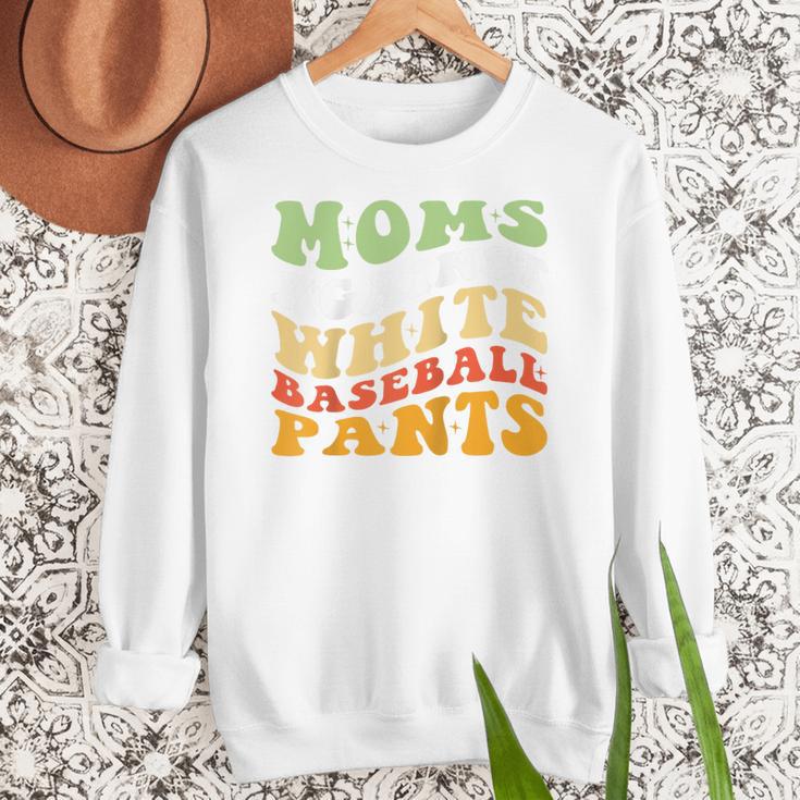 Moms Against Baseball Pants Retro Baseball Mom Raglan Baseball Tee Women Crewneck Sweatshirt Moms Against Baseball Pants Retro Baseball Mom Raglan Baseball Tee Women Crewneck Sweatshirt