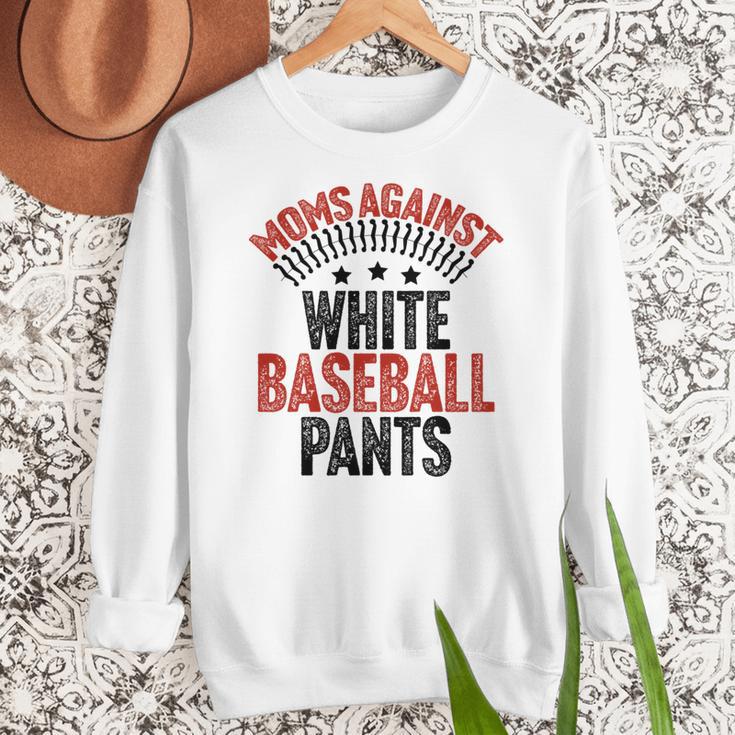 Moms Against Baseball Pants Season Baseball Mom Women Crewneck Sweatshirt Moms Against Baseball Pants Season Baseball Mom Women Crewneck Sweatshirt