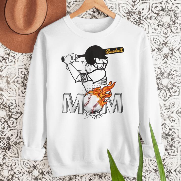 Proud Baseball MOM Sports & Softball Nostalgia Women Crewneck Sweatshirt Proud Baseball MOM Sports & Softball Nostalgia Women Crewneck Sweatshirt