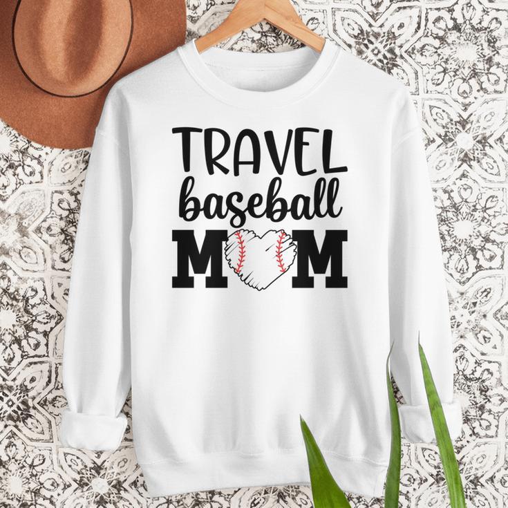 Proud Sports Mom Travel Baseball Mom For Game Day Women Crewneck Sweatshirt Proud Sports Mom Travel Baseball Mom For Game Day Women Crewneck Sweatshirt