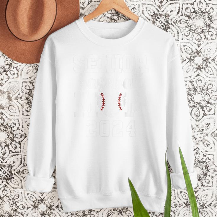 Senior Mom Baseball Player Son Senior Baseball Mom 2024 Women Crewneck Sweatshirt Senior Mom Baseball Player Son Senior Baseball Mom 2024 Women Crewneck Sweatshirt