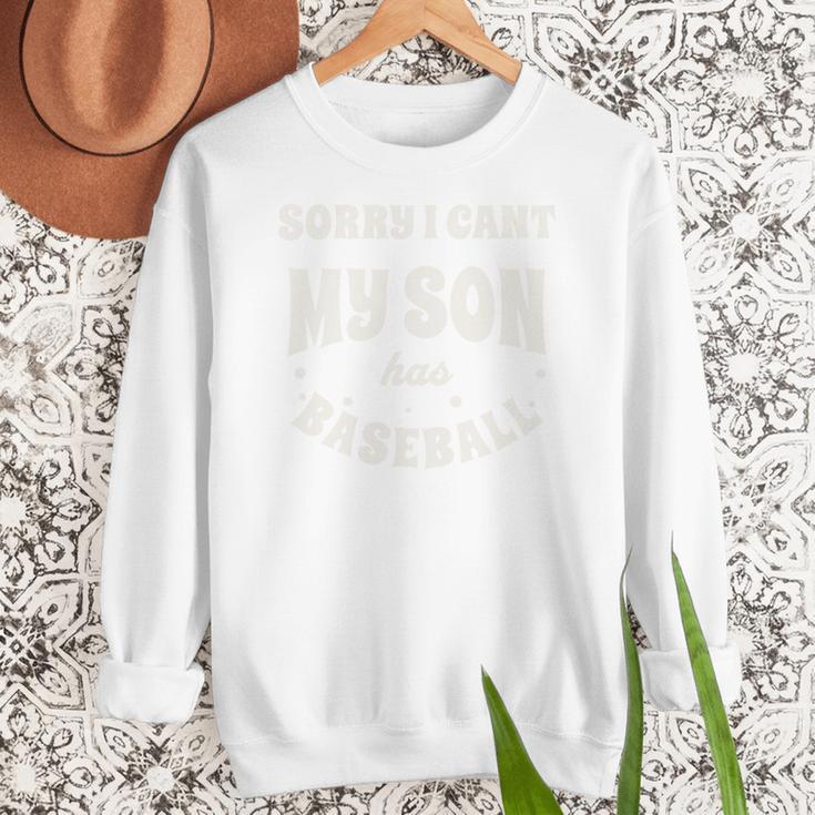 My Son Has Baseball Baseball Mom Mother's Day Sports Retro Women Crewneck Sweatshirt My Son Has Baseball Baseball Mom Mother's Day Sports Retro Women Crewneck Sweatshirt