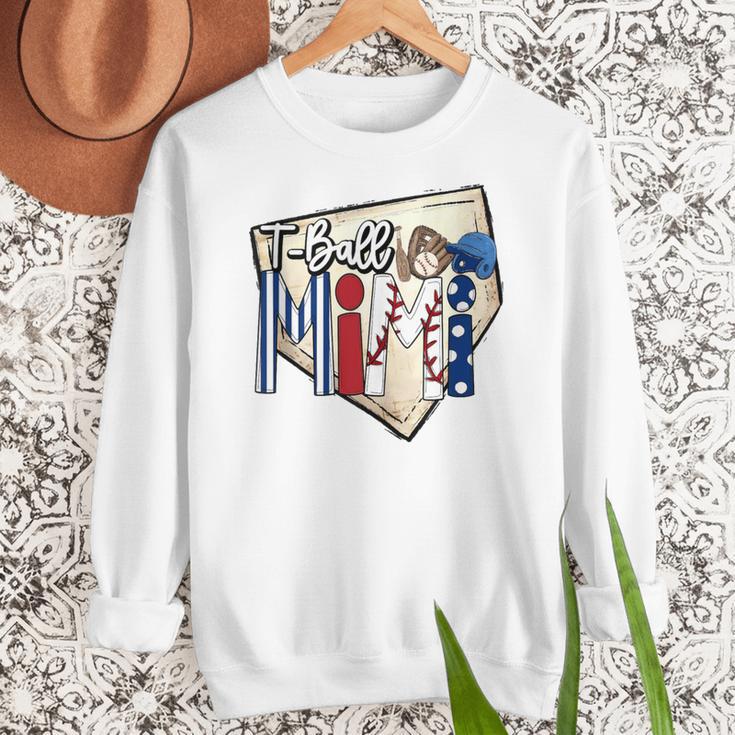 T-Ball Mimi Baseball Mom Game Day Women Crewneck Sweatshirt T-Ball Mimi Baseball Mom Game Day Women Crewneck Sweatshirt