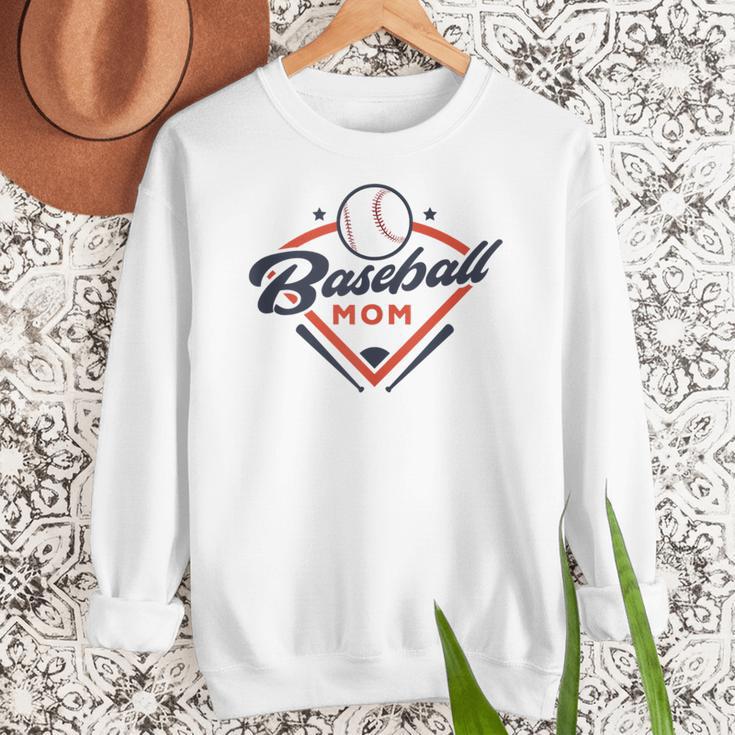 Vintage Baseball Mom Ballpark Momma Baseball Lover Women Crewneck Sweatshirt Vintage Baseball Mom Ballpark Momma Baseball Lover Women Crewneck Sweatshirt