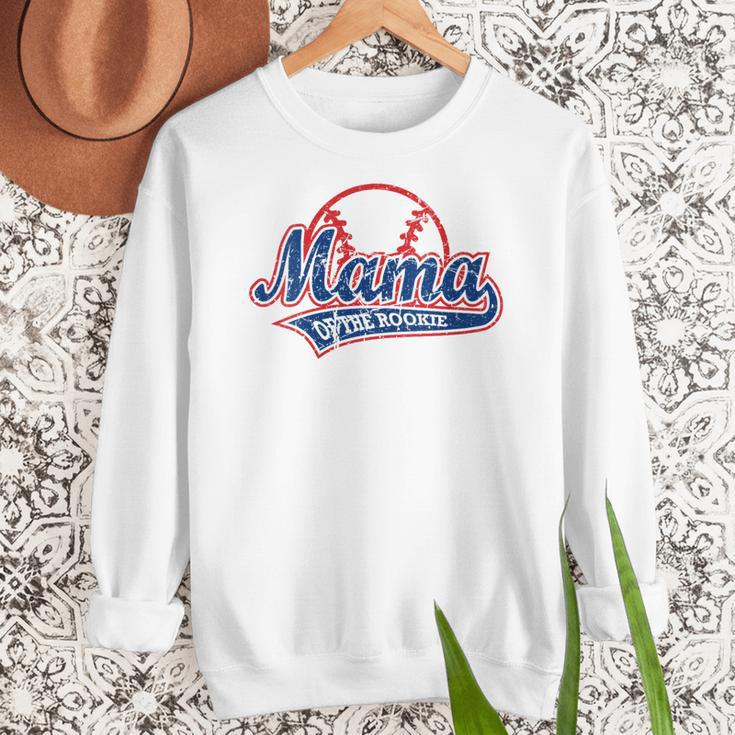 Vintage Baseball Mom Of The Rookies Women Crewneck Sweatshirt Vintage Baseball Mom Of The Rookies Women Crewneck Sweatshirt