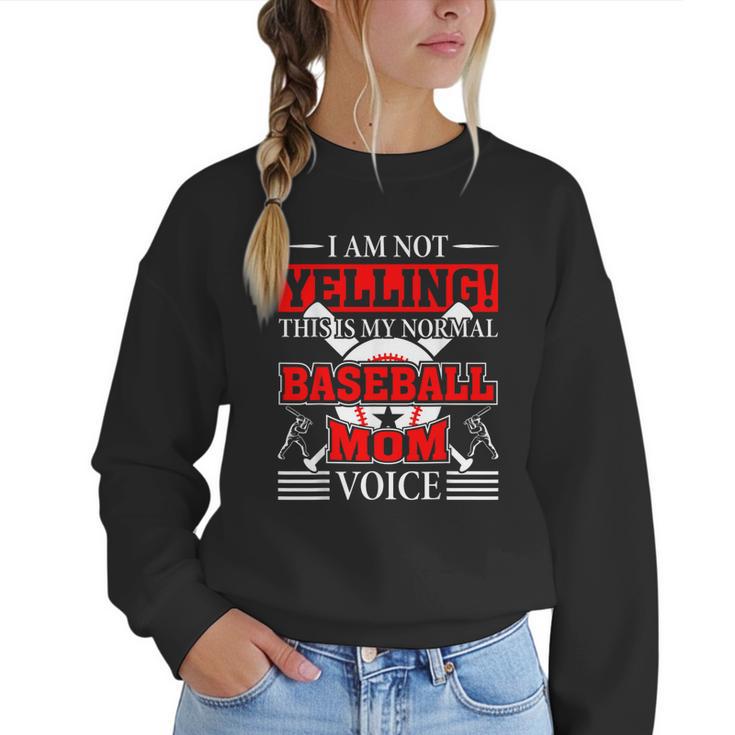 Baseball Mom Baseball Player Baseball Women Crewneck Sweatshirt