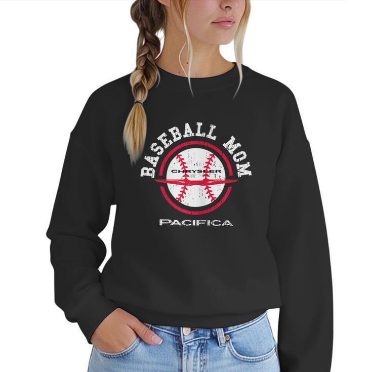 Chrysler Pacifica Baseball Mom Women Crewneck Sweatshirt