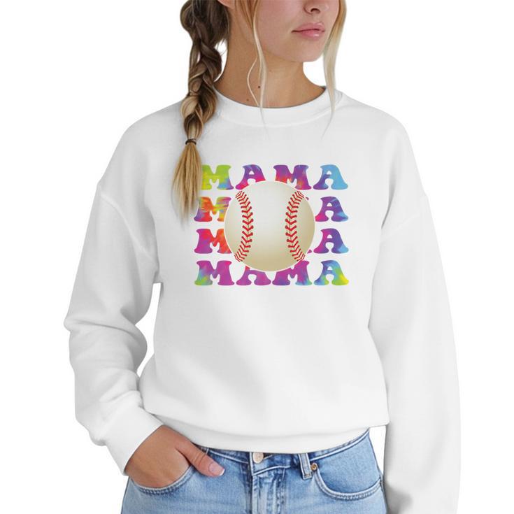 Baseball Mama Sport Women Proud Baseball Mom Premium Women Crewneck Sweatshirt