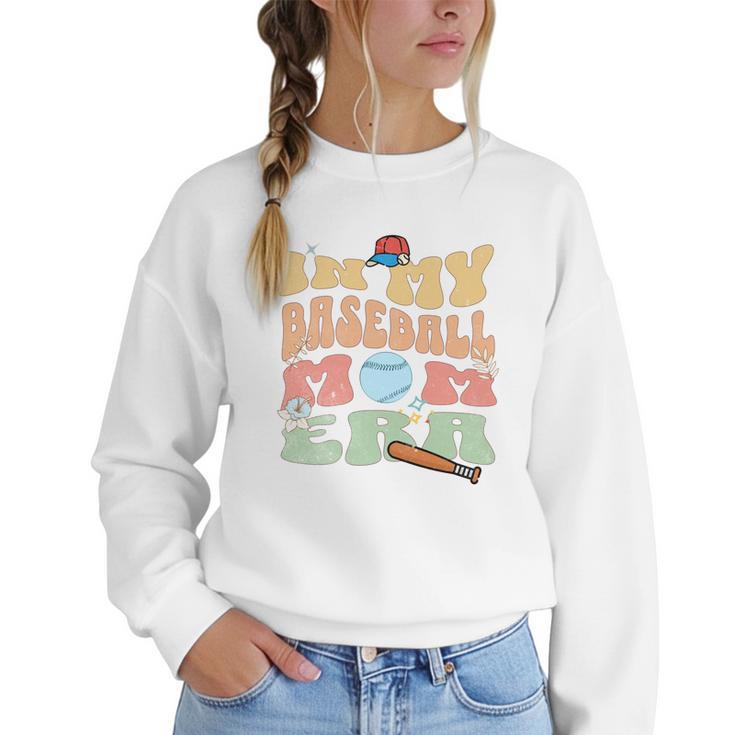 Baseball Mom Celebrate Motherhood In Style Women Crewneck Sweatshirt