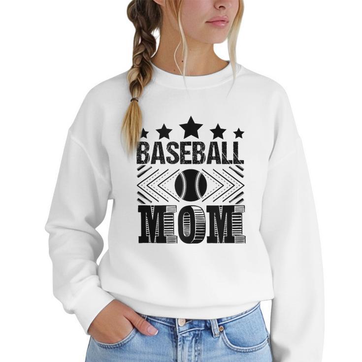 Baseball Mom Baseball Lover Mom Women Crewneck Sweatshirt