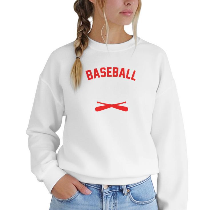 Baseball Mom Baseball Player For Mother's Day Women Crewneck Sweatshirt