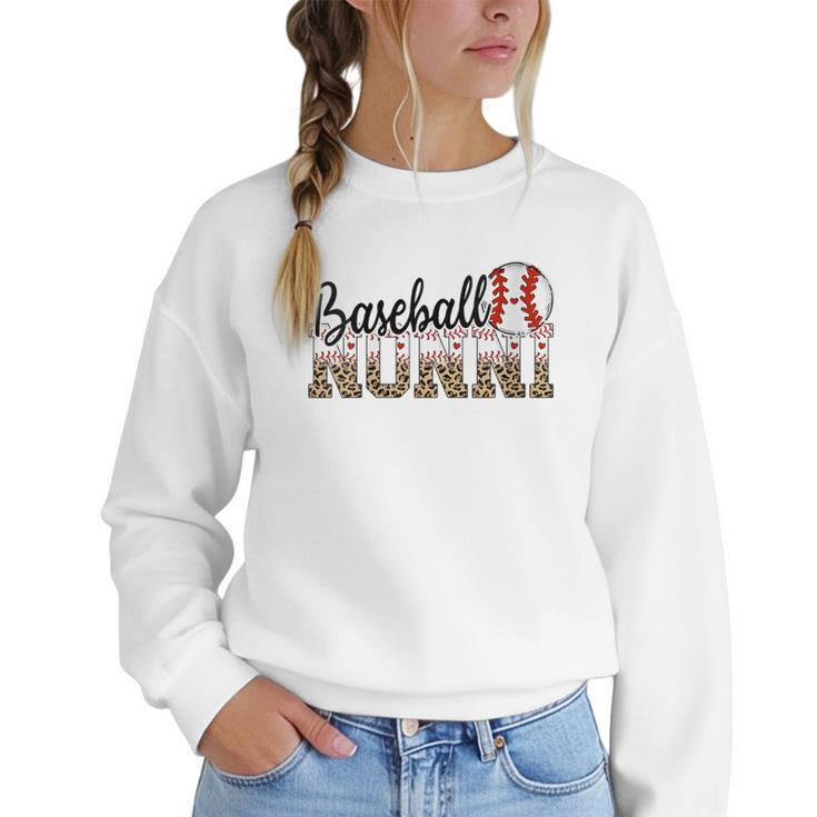 Baseball Nonni Women BallPark Nonni Baseball Mom Women Crewneck Sweatshirt