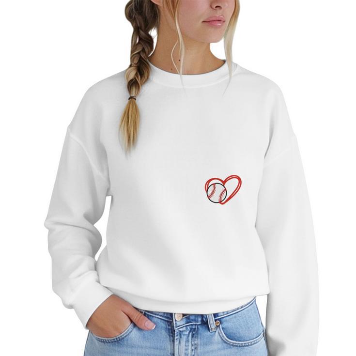 Senior Baseball Mom Class Of 2024 Baseball Player Son 2024 Women Crewneck Sweatshirt