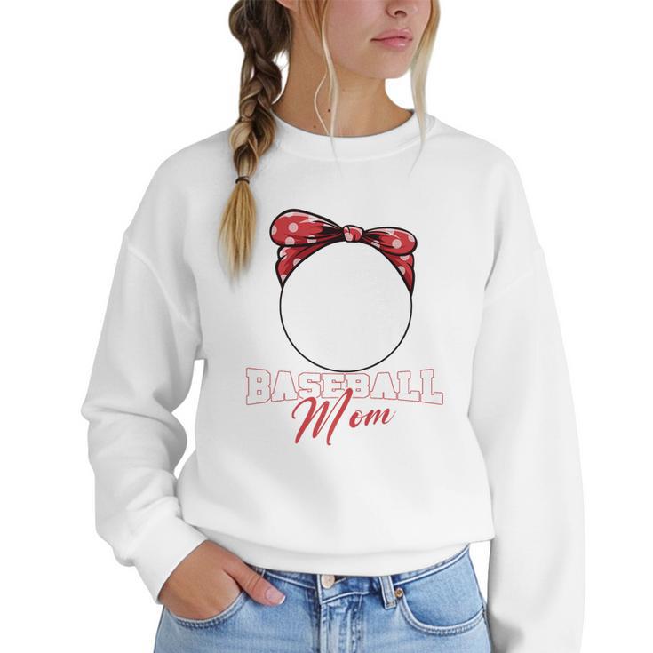 Softball Baseball Mom Floral Tee Mother's Day Premium Women Crewneck Sweatshirt